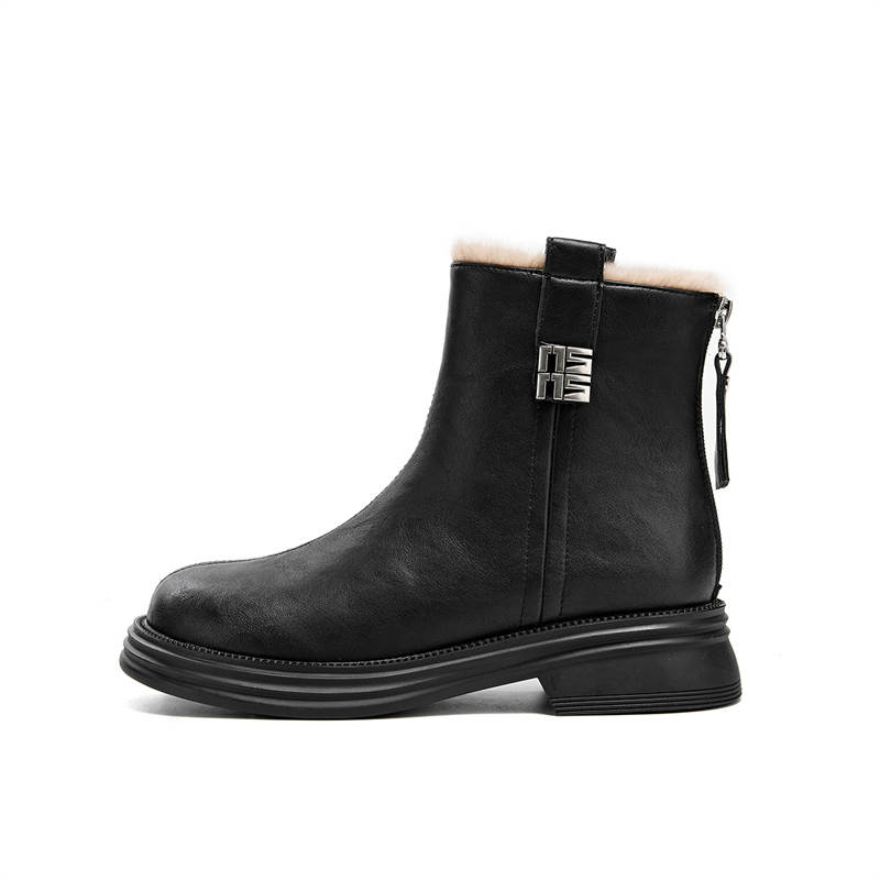 KEKAFU Synthetic Leather Ankle Boots 3.8cm Women's