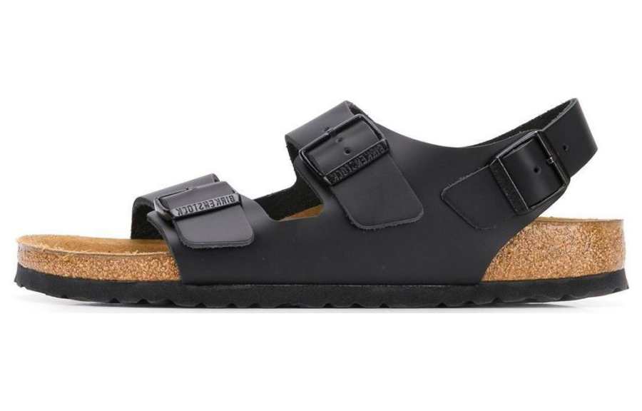 Birkenstock Milano Leather Stylish Sandal Men's Black