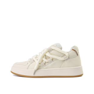 JEANSWEST Puffy Shoes Height Increasing Abrasion Resistant Slip Resistant Low top Skateboard Shoes Unisex