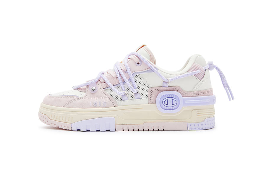 Champion Bumper V1 Headphones Low top Skateboard Shoes Women's Light Pink