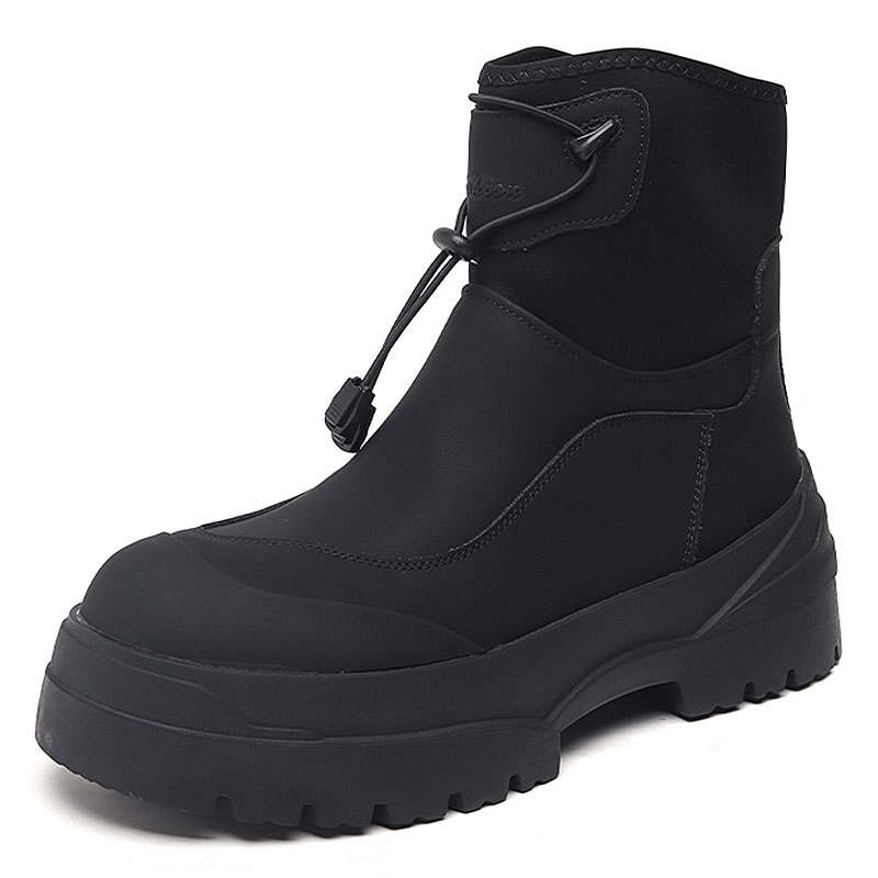KAQIAODI Microfiber Leather Thermal Slip Resistant Thermal Slip Resistant Short Snow Boots Men's