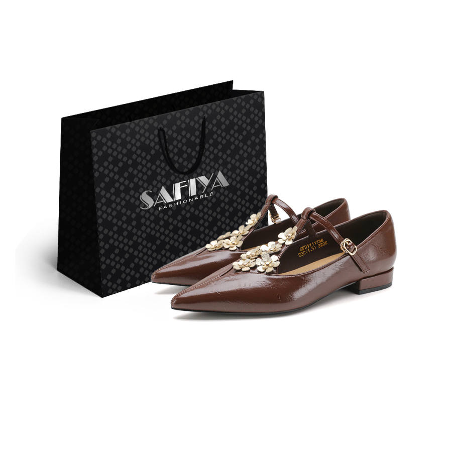 Safiya Sheepskin Mary Jane Shoes Women's