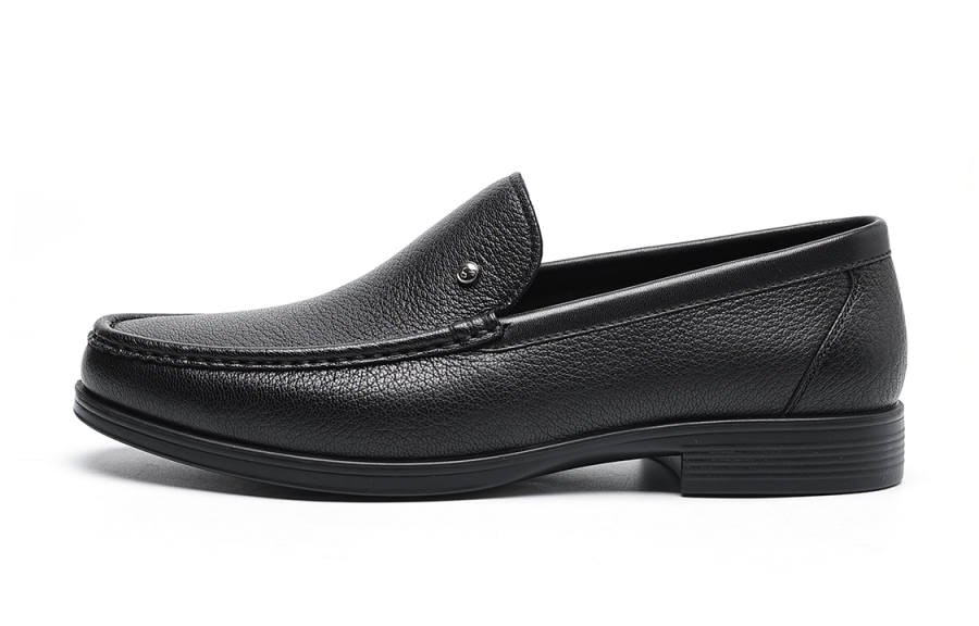 C°BANNER Sheepskin Dress Shoes Men's Black