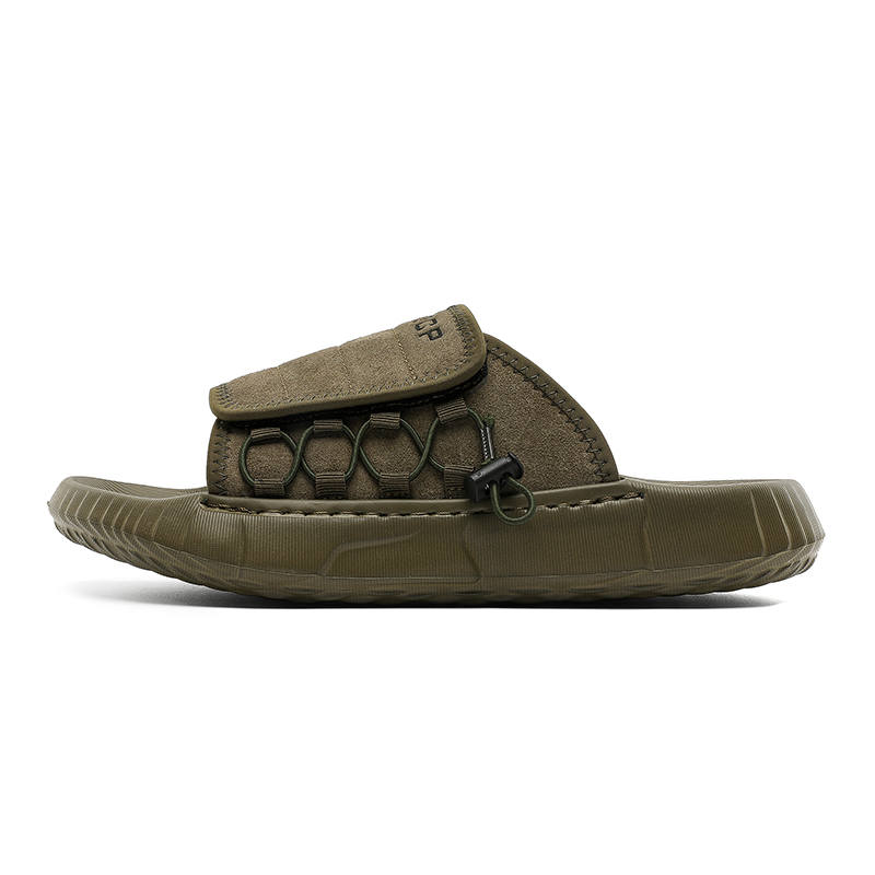 SHUPATE Abrasion Resistant Quick Dry Massage Slide Slippers Men's Green