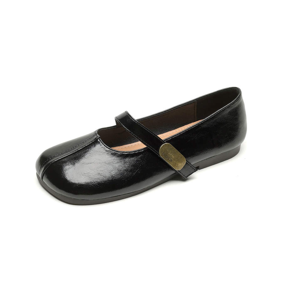 QITUMAUL Microfiber Leather Mary Jane Shoes Women's