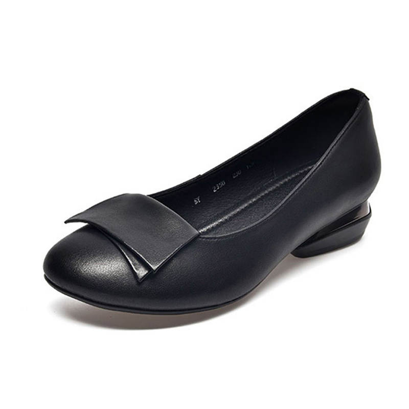 Devanro Devanro Top Grain Cow Leather Casual Shoes 2.5cm Women's