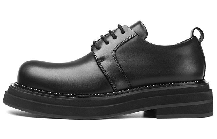 TUATARA New Edge Collection Top Grain Cow Leather Casual Shoes 5cm Men's Black