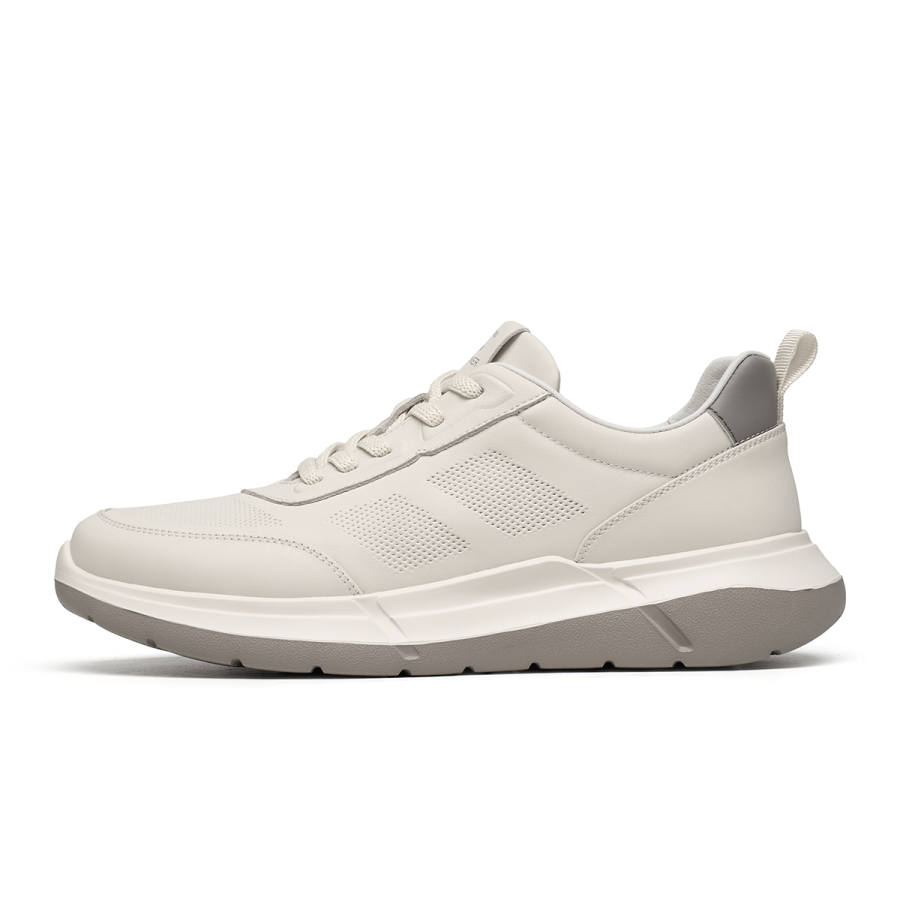 C°BANNER Cow Leather Low top Casual Shoes Men's White