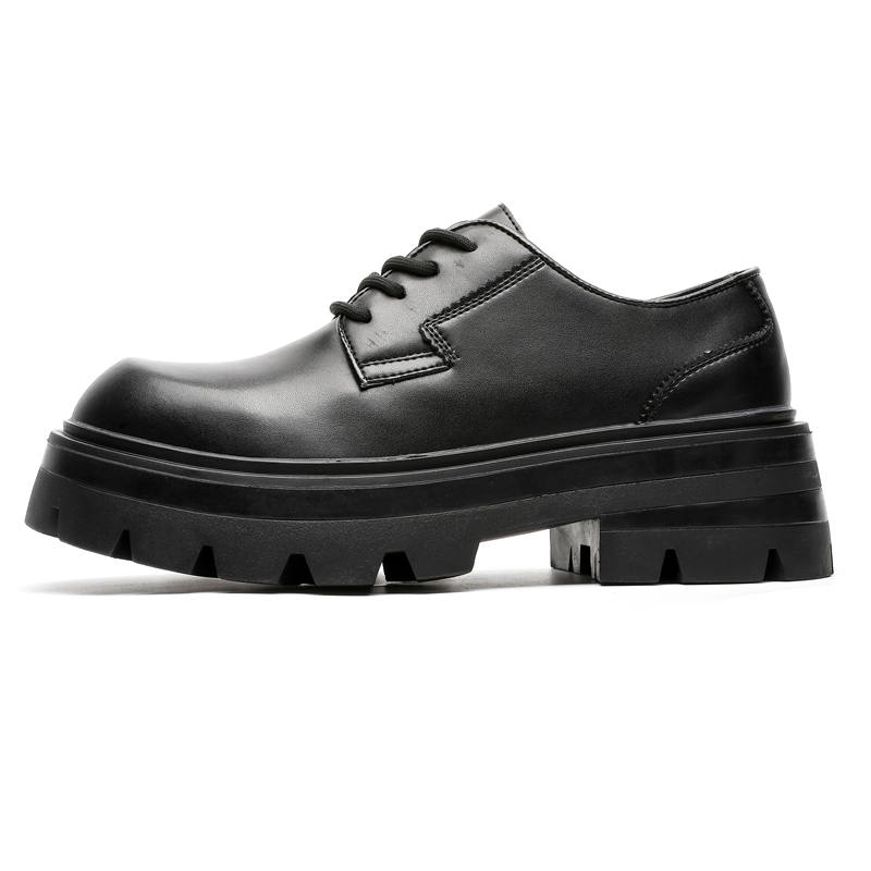 CHILANG CHILANG Microfiber Leather Casual Shoes Men's Black