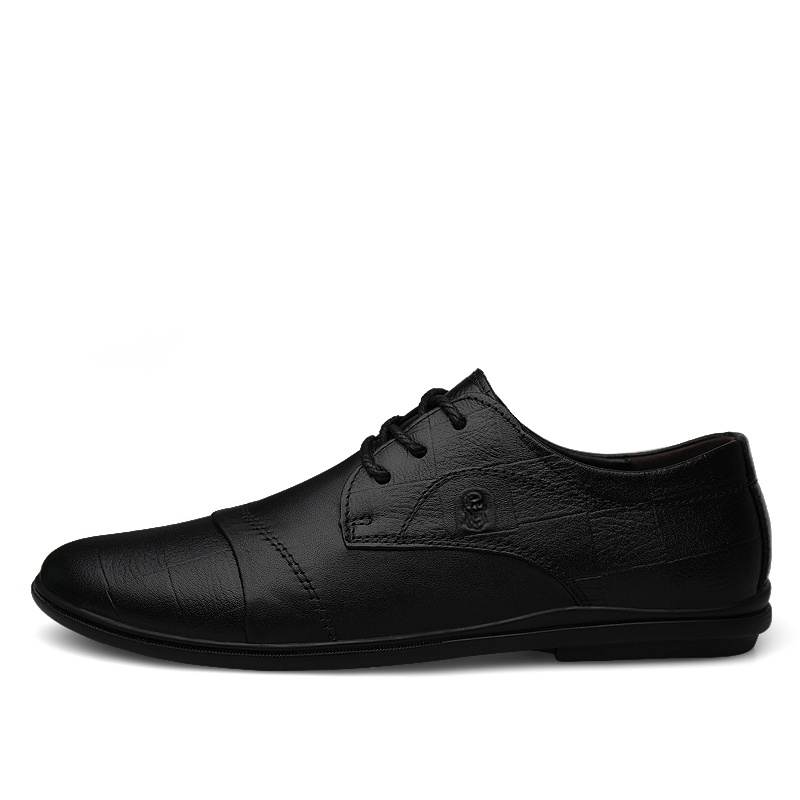 LAORENTOU Casual Leather Shoes Men's Low Top