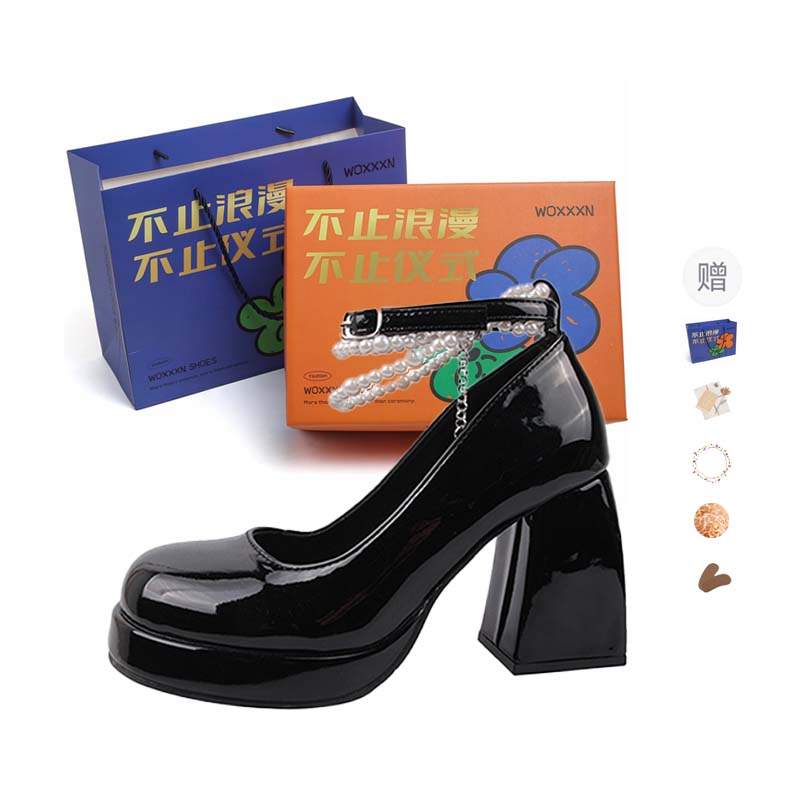 WOXXXN Pu Fashion Chunky Heel High Heels Women's