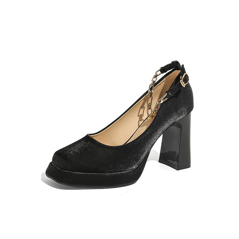 Bamiti Chunky Heel High Heels Women's Black
