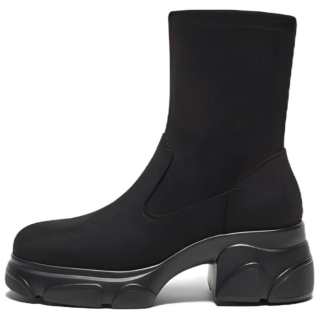 BATA Ankle Boots Women's Solid Color