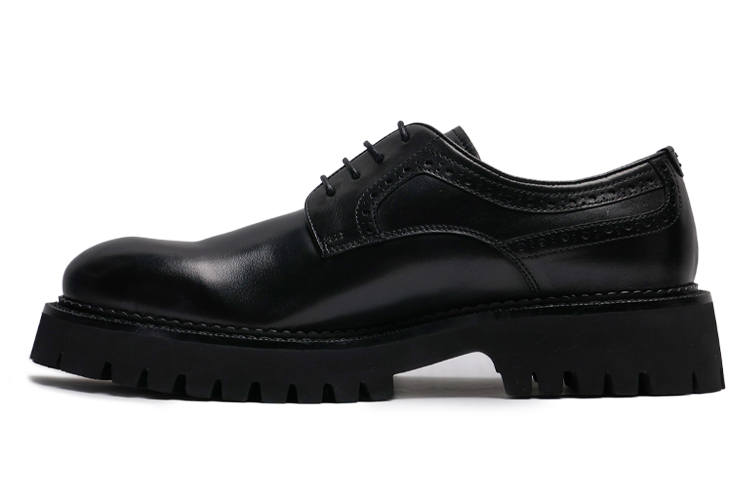 Viplander Top Grain Cow Leather Casual Shoes Men's Black
