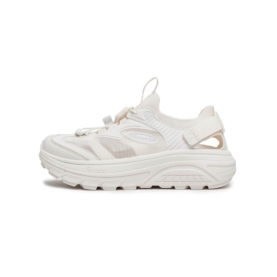 Champion Spark Fabric One Strap Sandals Women's Milk White