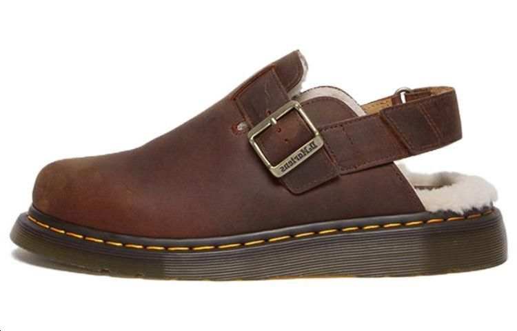 Dr.Martens Dr. Martens Jorge Ii Faux Fur Lined Slingback Mules 'Warm Tan' Women's
