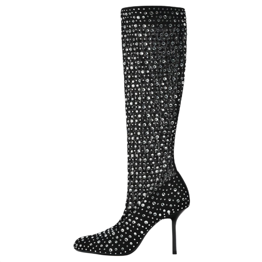 ZARA Knee high Boots Women's Black