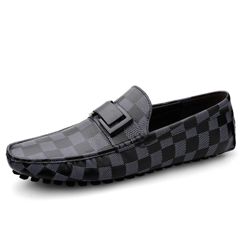 YIMINU Gommino Loafers Men's Black