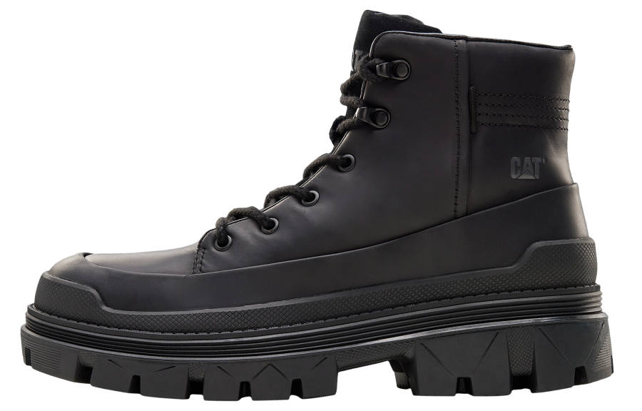CAT HARDWEAR Collection Leather Outdoor Boots Unisex Black