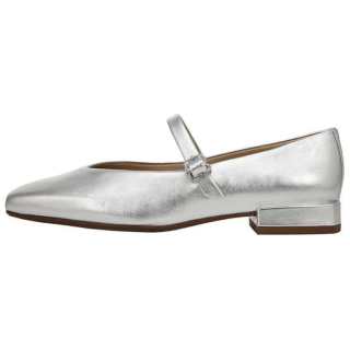 SAM EDELMAN Kenny Sheepskin Chunky Heel Mary Jane Shoes 2.5cm Women's Silver