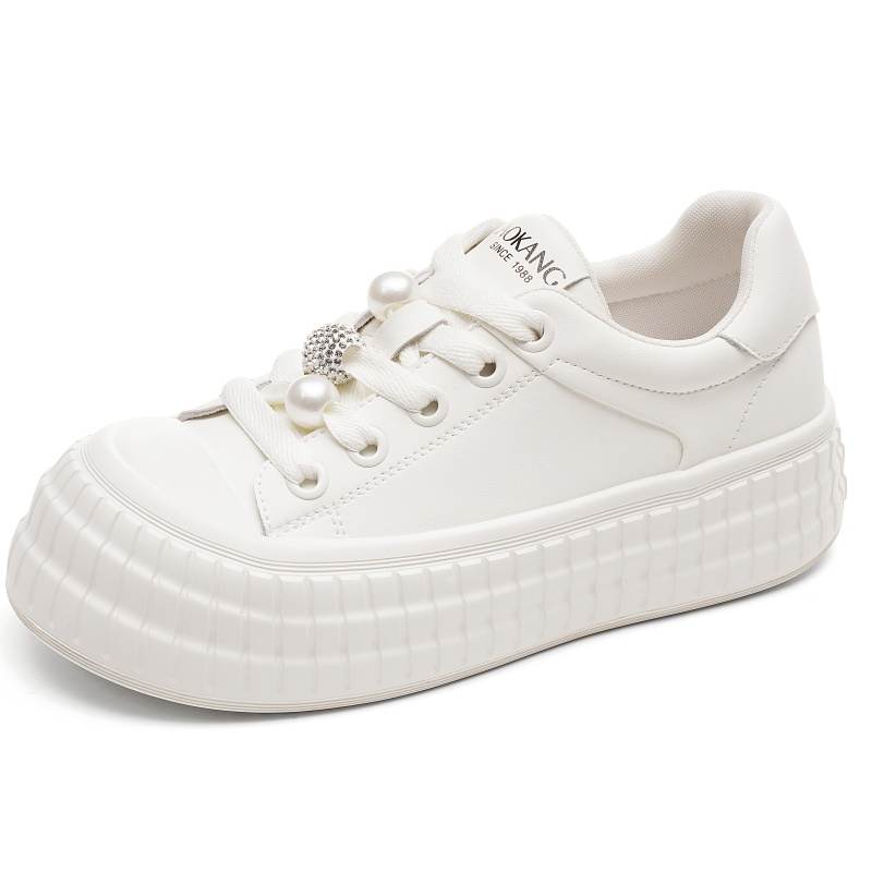 AOKANG Low top Skateboard Shoes Women's Ecru