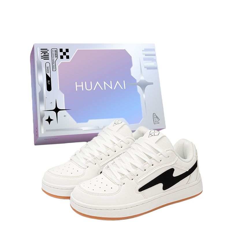 HUANAI Slip Resistant Cushioning Lightweight Low top Skateboard Shoes Unisex