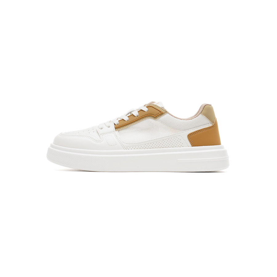 AOKANG Synthetic Leather Low top Skateboard Shoes Men's White