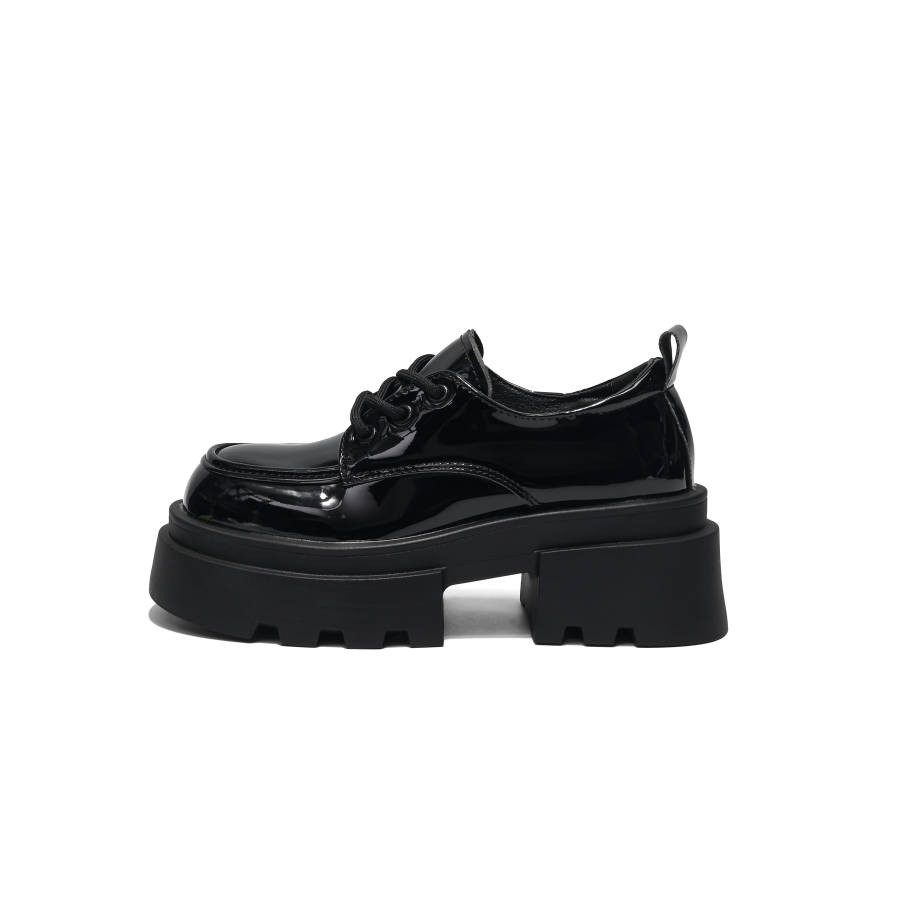 DANGLIANG Mary Jane Shoes 5CM Women's Black Gift Box Set