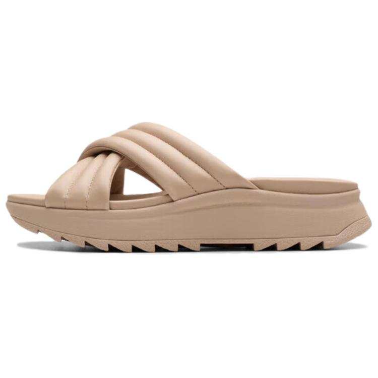 Clarks EVA Abrasion Resistant Slide Slippers Women's Light Khaki