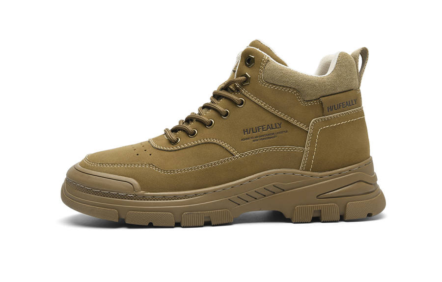 HLA Microfiber Leather Outdoor Casual Mid top Casual Shoes Men's