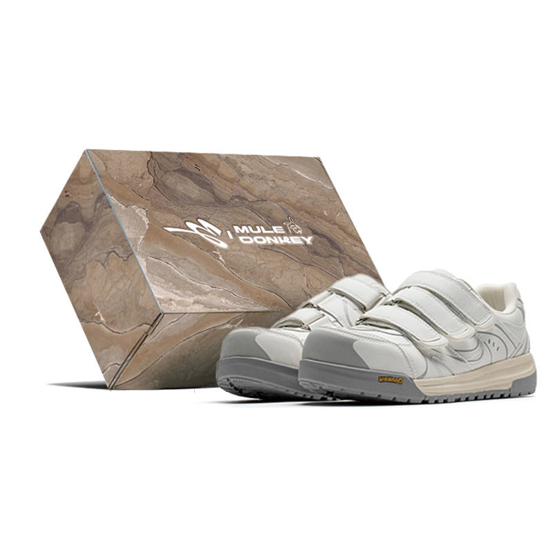 Mule Donkey Low top Skateboard Shoes Unisex White Box Included