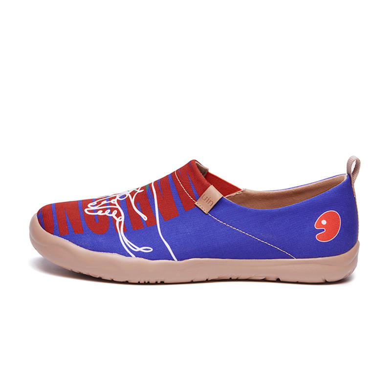U.IN Painted Travel Shoes Toledo 1 Year Of The Dragon Red Collection Canvas Abrasion Resistant Lightweight