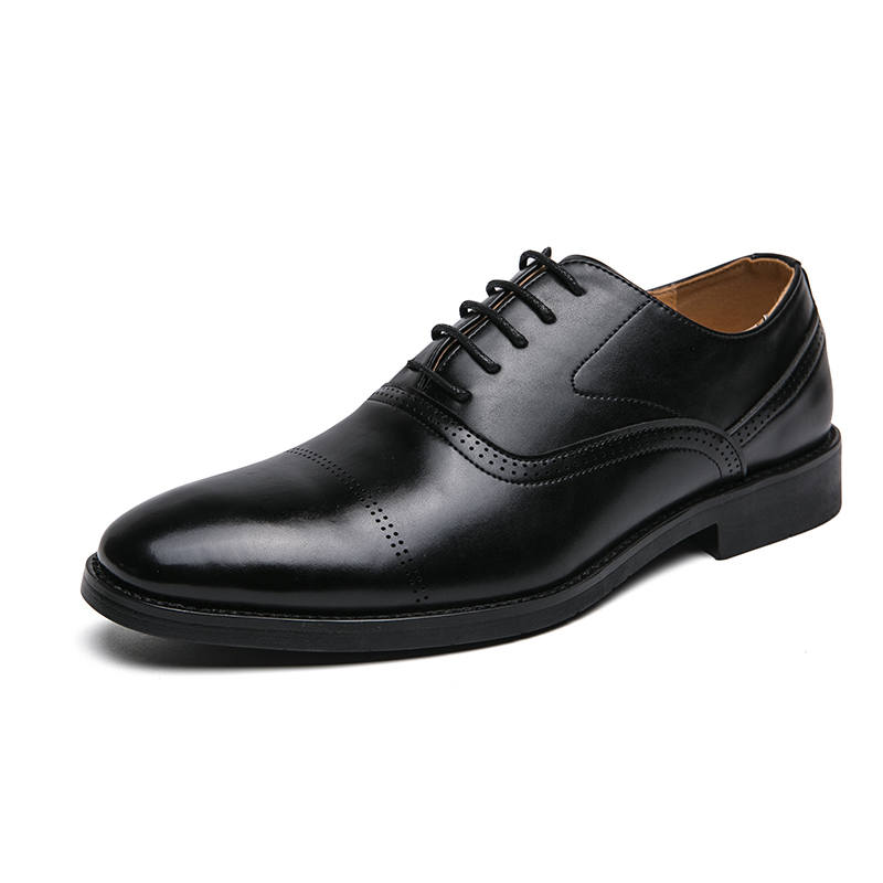 YIMINU Dress Shoes Men's Low Top Black