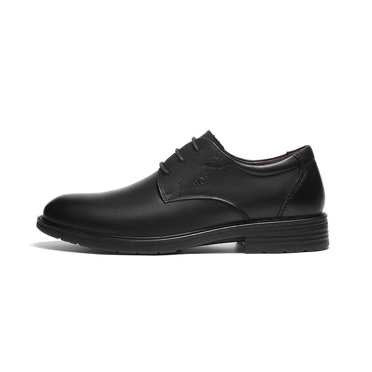 RED DRAGONFLY Cow Leather Dress Shoes Men's Black