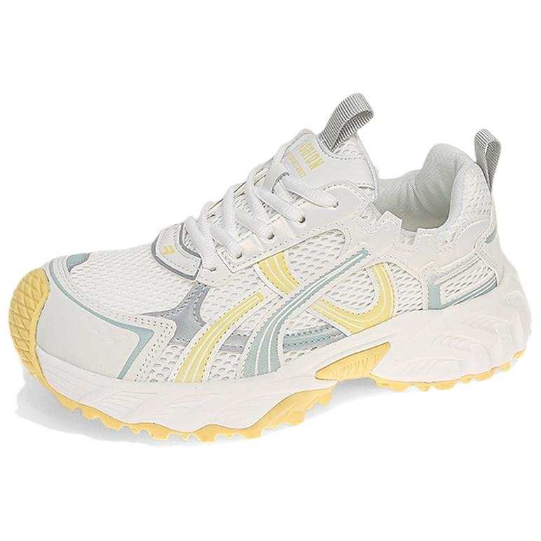 JIANGBANG Breathable Lightweight Height Increasing Low top Chunky Sneakers Women's