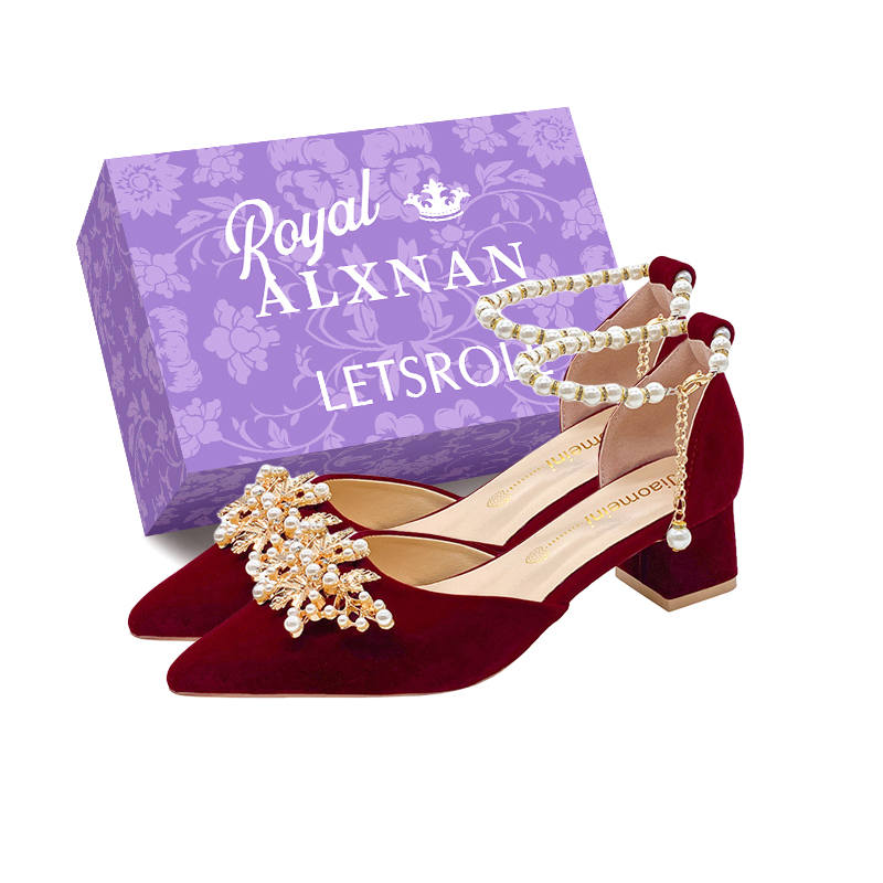 Alxnan Pu Chunky Heel High Heels Women's
