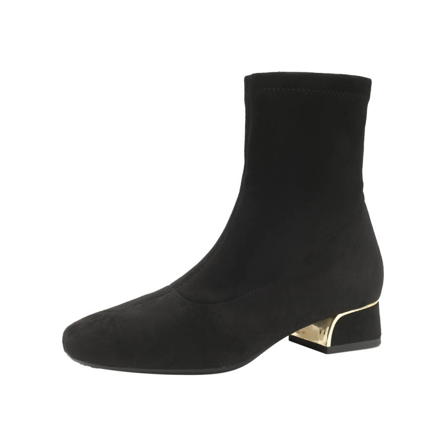 Safiya Fabric Ankle Boots 3.8cm Women's Black