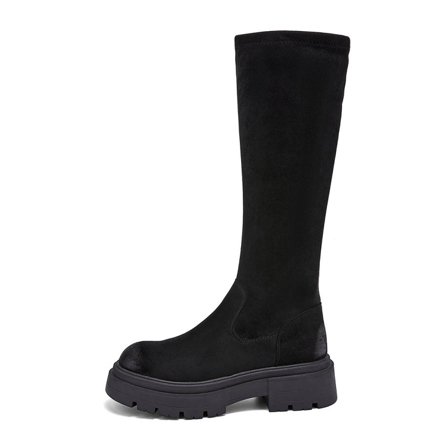 EBLAN EBLAN Leather Knee high Boots Women's Black