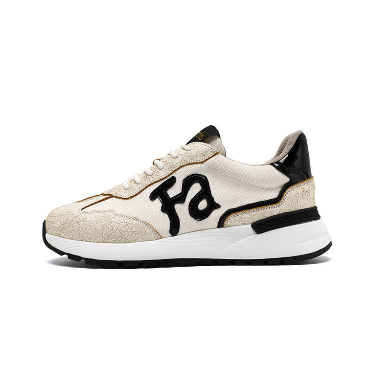 Farris Fabric Breathable Low top Skateboard Shoes Men's Ecru