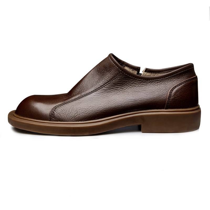 Brounvanm Top Grain Cow Leather Casual Shoes Men's