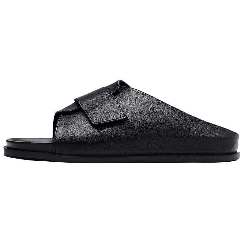 Brounvanm Rubber Sole Slip Resistant Quick Dry Slip Resistant Quick Dry Slide Slippers Men's Black