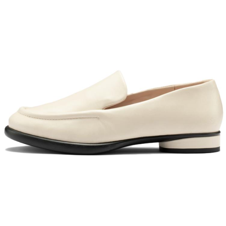 Ecco Sculpture Luxury Style Collection Cow Leather Loafers 2cm Women's Lime Gray