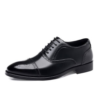 GZZ Dress Shoes Men's Low Top Black/Brown