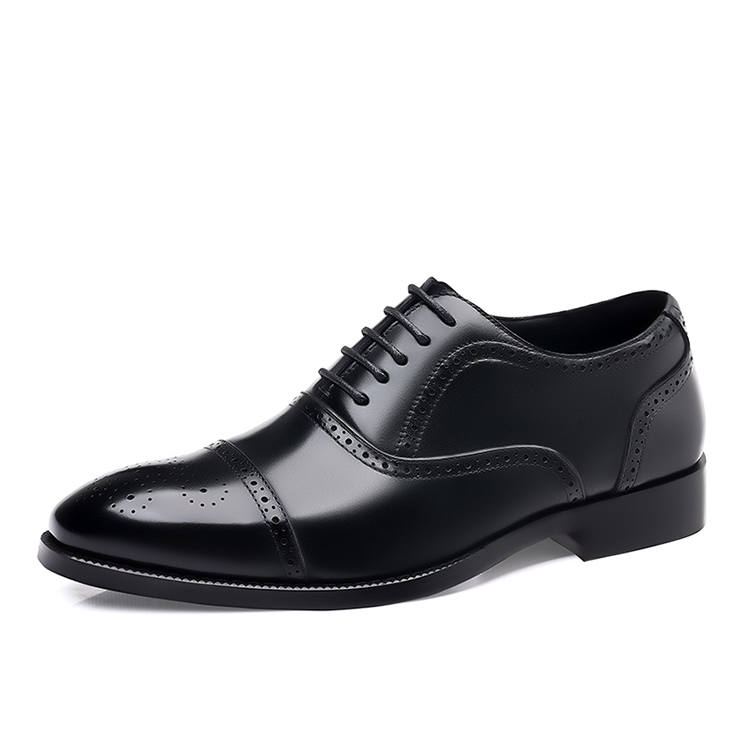 GZZ Dress Shoes Men's Low Top Black/Brown