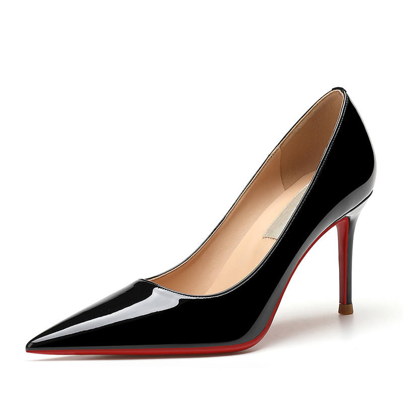 YAFEI XUANYU Microfiber Leather Slim Heel High Heels Women's