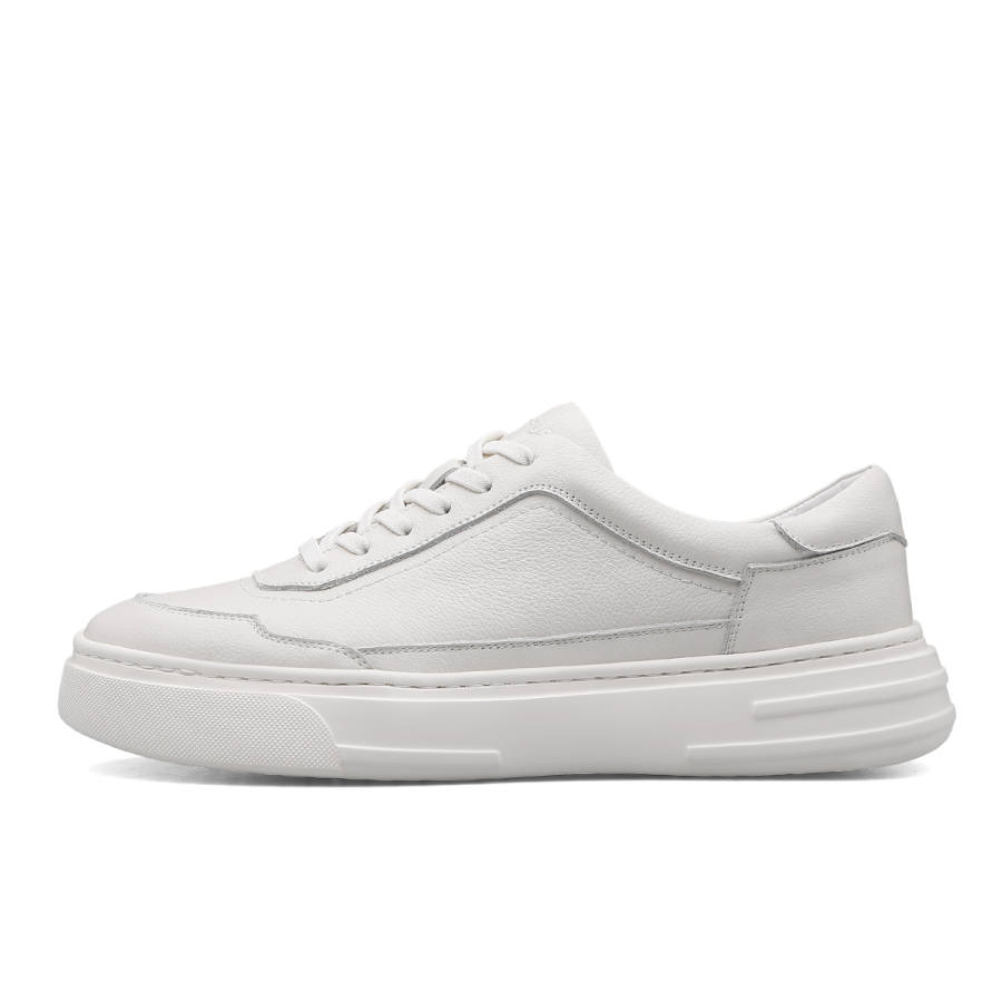 D:FUSE SCANDINAVIA D FUSE SCANDINAVIA Men's Shoes Cow Leather Low top Skateboard Shoes White