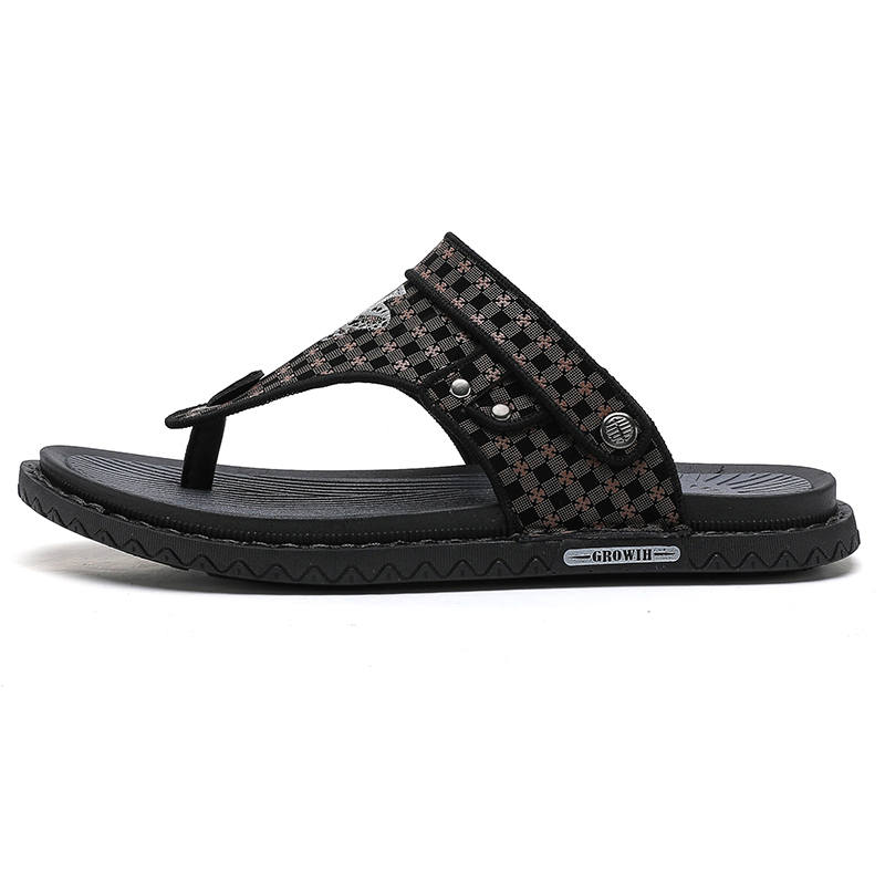 CAOZE Stitching Abrasion Resistant Abrasion Resistant Flip Flops Men's