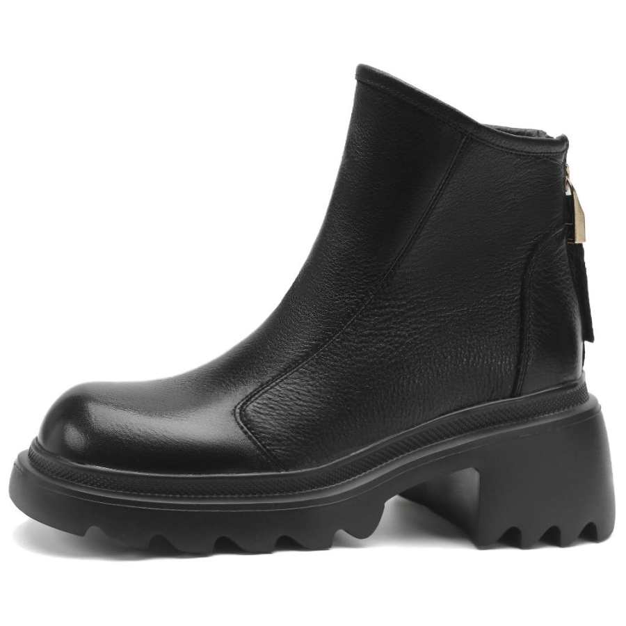 D:FUSE SCANDINAVIA D FUSE SCANDINAVIA Cow Leather Short Combat Boots Women's