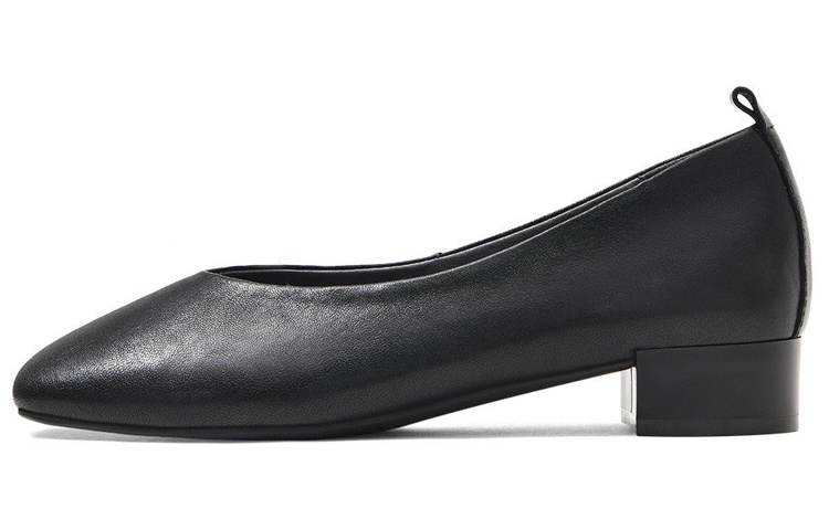 CAMEIDO Sheepskin Casual Shoes Women's Black