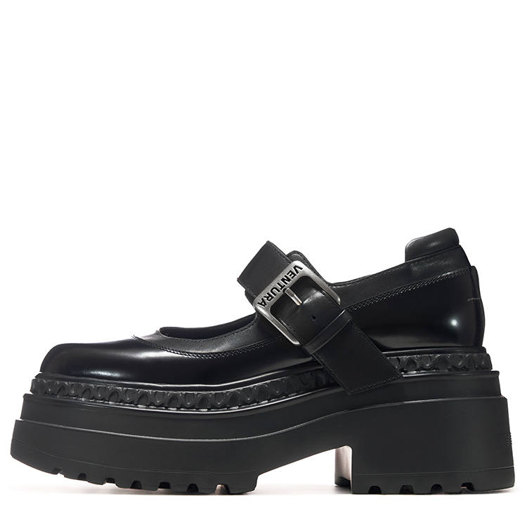 VITTORIO VENTURA Cow Leather Mary Jane Shoes Women's